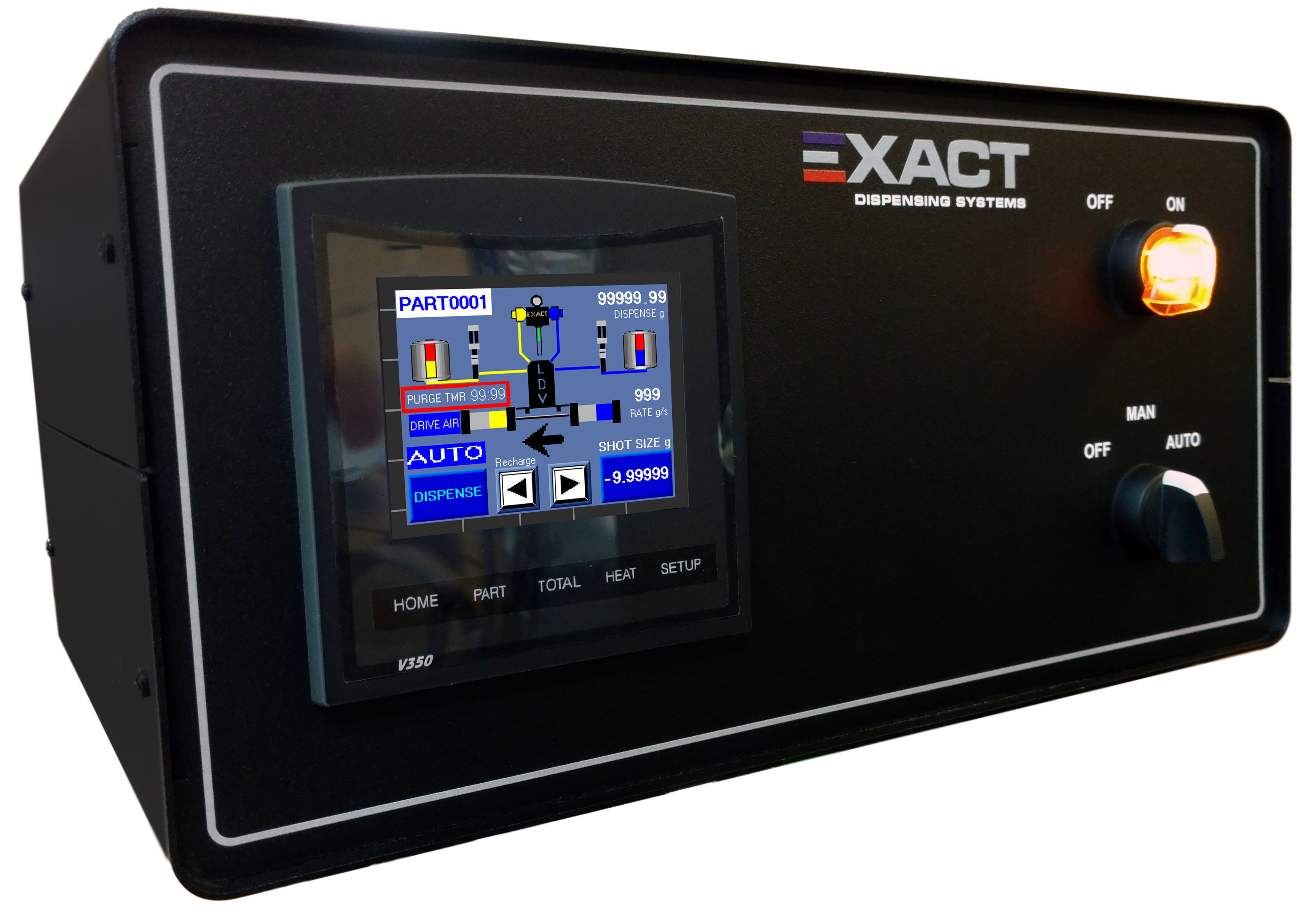 EXACT Control (EC) | Controller for Meter Mix Solutions Color Touch Screen Controller for Meter Mix Solutions | EXACT Dispensing